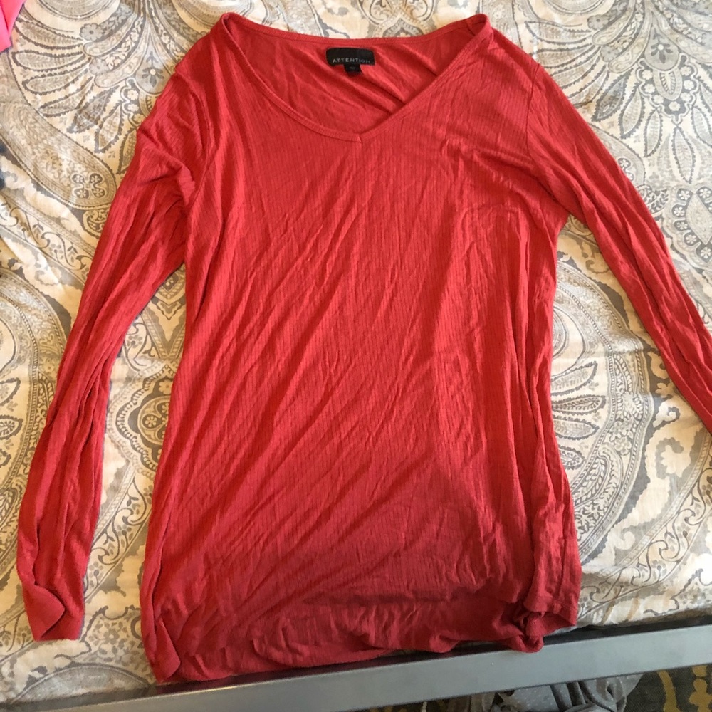 orange long sleeve tunic